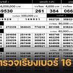 ตรวจหวย16มีนา66